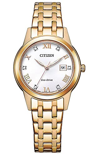 Citizen Damen Analog Quarz Uhr mit Edelstahl Armband FE1243-83A von CITIZEN