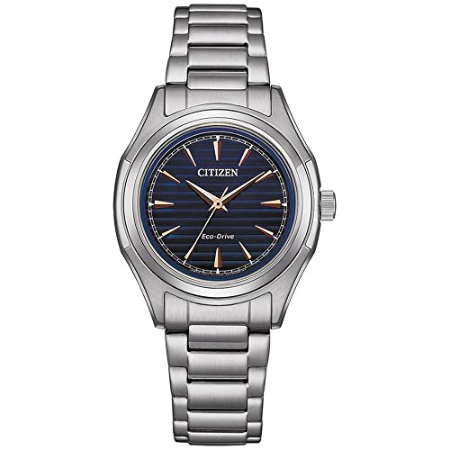 Citizen Damen Eco-Drive Solar Armbanduhr aus Edelstahl mit Edelstahl Band - FE2110-81L von CITIZEN