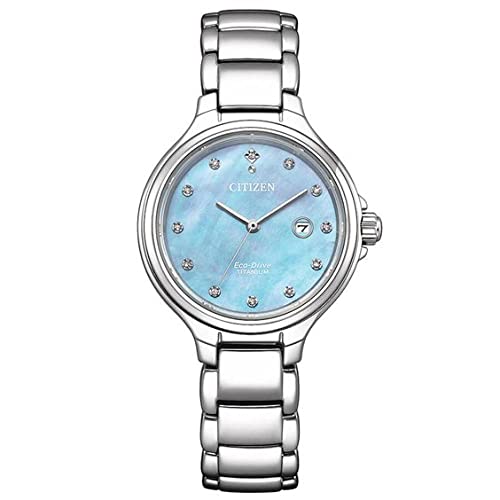 Citizen Damen Eco-Drive Solar Armbanduhr aus Titan mit Titan Band - EW2680-84N Citizen Damen Eco-Drive Solar Armbanduhr aus Titan mit Titan Band - EW2680-84N von Citizen
