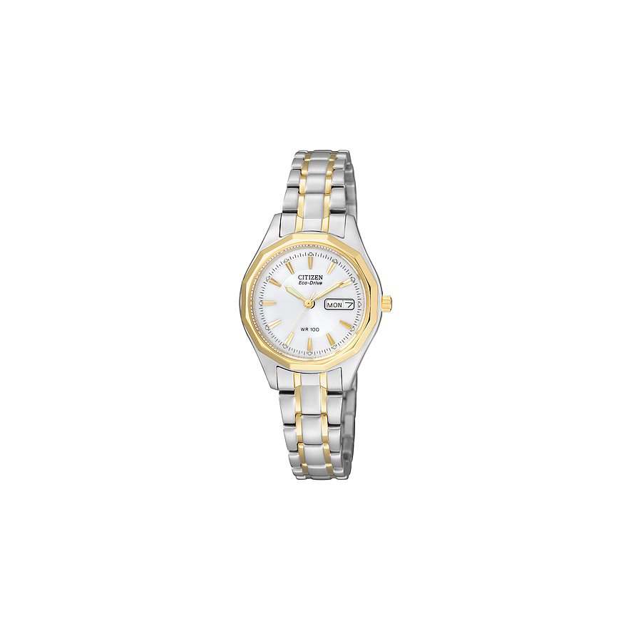 Citizen Damenuhr Elegant Eco-Drive EW3144-51AE Edelstahl von Citizen