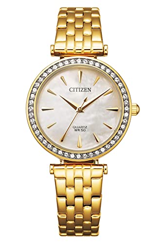 Citizen Damen Analog Quarz Uhr mit Edelstahl Armband ER0212-50Y von CITIZEN