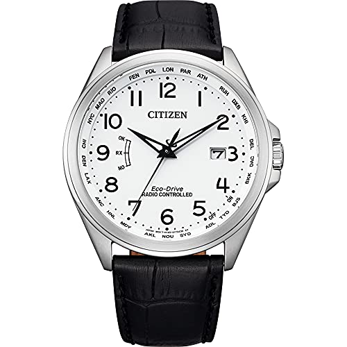 CITIZEN Herren Analog Quarz Uhr mit Leder Armband CB0250-17A von CITIZEN