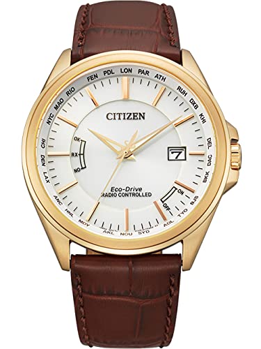 Citizen Herren Analog Quarz Uhr mit Leder Armband CB0253-19A von CITIZEN