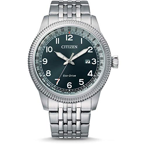 Citizen Herren Analog Eco-Drive Uhr mit Edelstahl Armband BM7480-81L von CITIZEN