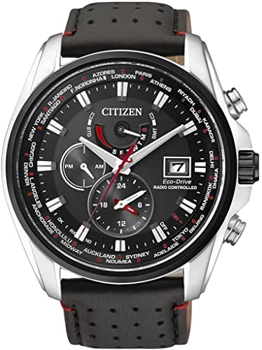 Citizen Herren Analog Eco-Drive Uhr mit Leder Armband AT9036-08E von CITIZEN