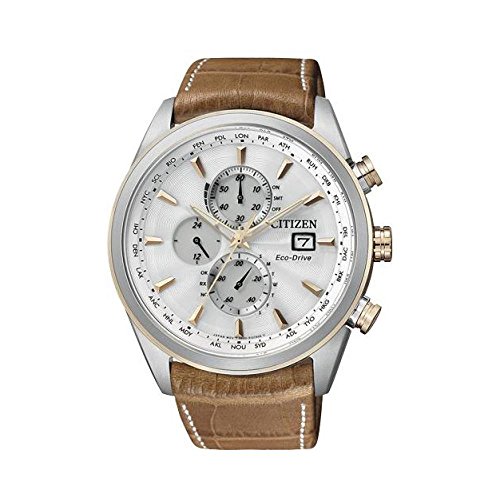 Citizen Herren-Armbanduhr XL Analog Quarz Leder AT8017-08A von Citizen