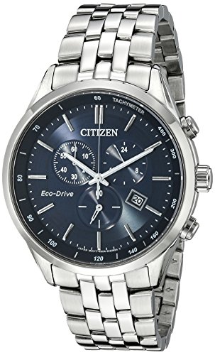 Citizen Herren Chronograph Quarz Uhr mit Edelstahl Armband AT2141-52L von CITIZEN