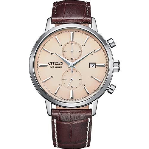 CITIZEN Herren Analog Quarz Uhr mit Leder Armband CA7061-26X von CITIZEN