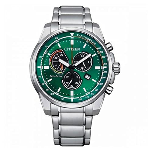 Citizen Herren Eco-Drive Solar Armband-Uhr aus Edelstahl mit Edelstahl Band - Chrono - AT1190-87X von CITIZEN