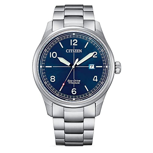 CITIZEN Herren Analog Japanisches Quarzwerk Uhr mit Titan Armband BM7570-80L von CITIZEN