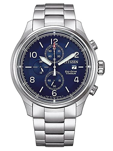 CITIZEN Herren Analog Japanisches Quarzwerk Uhr mit Titan Armband CA0810-88L von CITIZEN