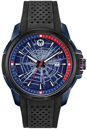 CITIZEN Herren analog Eco-Drive Uhr mit Polyurethan Armband AW1156-01W von Citizen