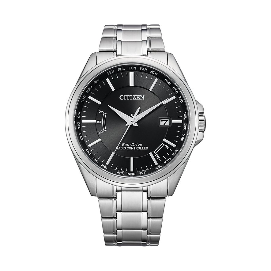 Citizen Herrenuhr Funkuhr Eco Drive CB0250-84E Edelstahl von Citizen