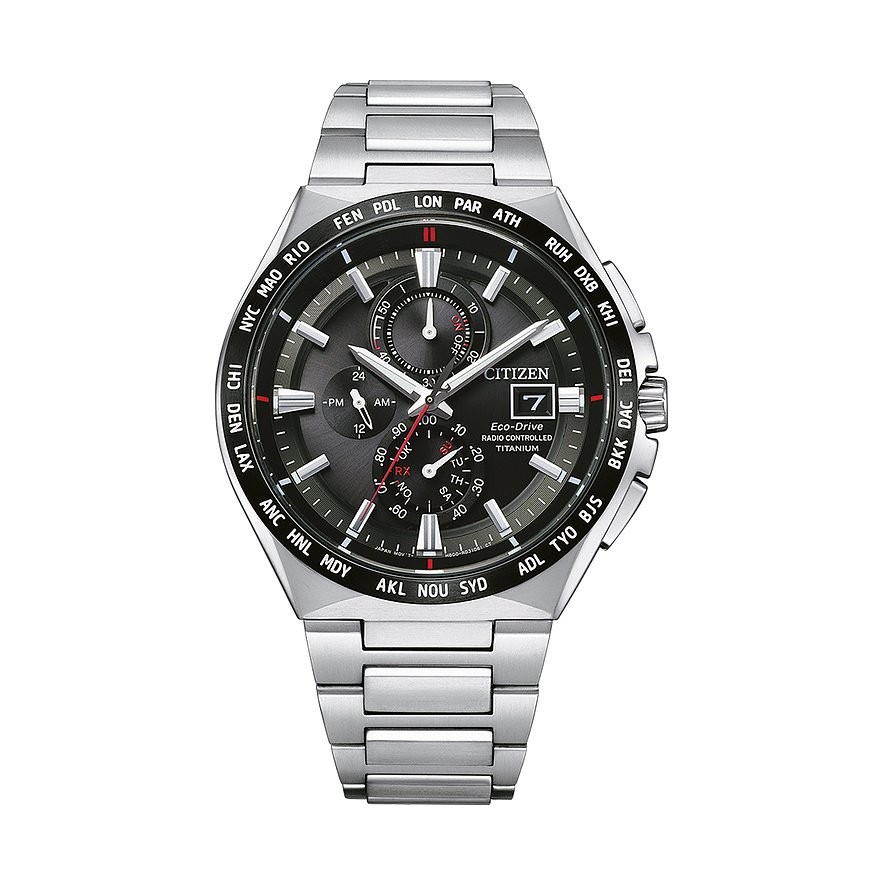 Citizen Herrenuhr Funkuhr Super Titanium Eco Drive AT8234-85E von Citizen