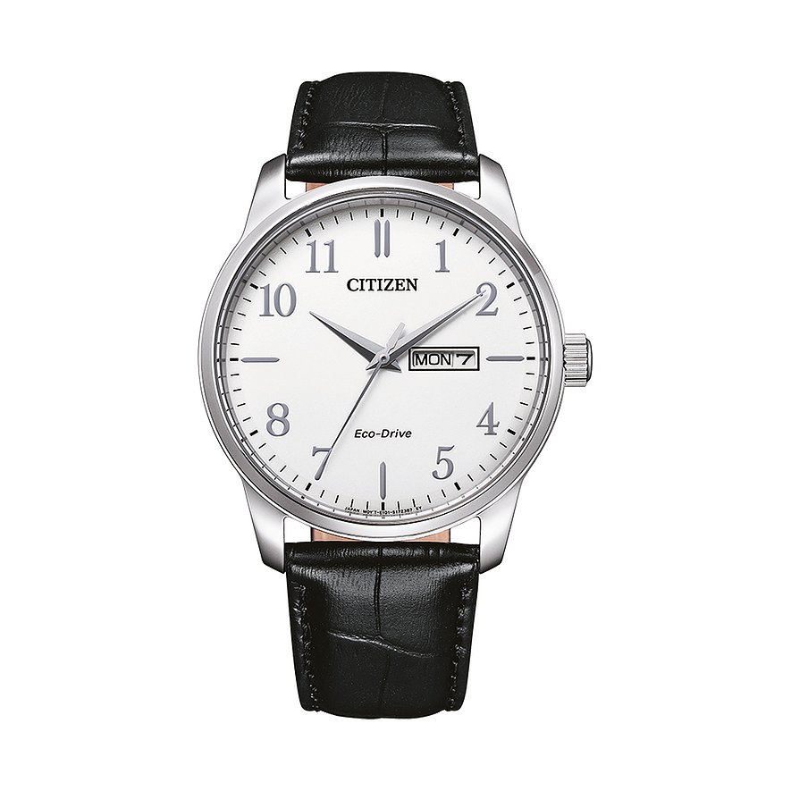 Citizen Herrenuhr Leder Sport Eco Drive BM8550-14AE Edelstahl von Citizen