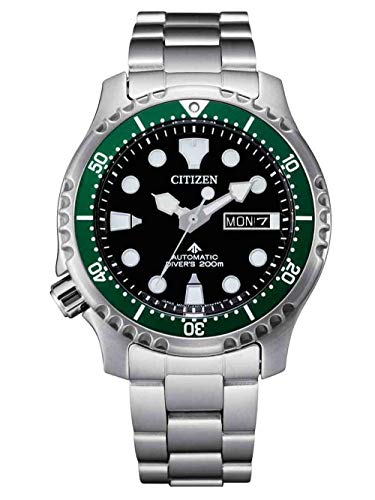 Citizen Herren Analog Automatik Uhr mit Edelstahl Armband NY0084-89EE von CITIZEN