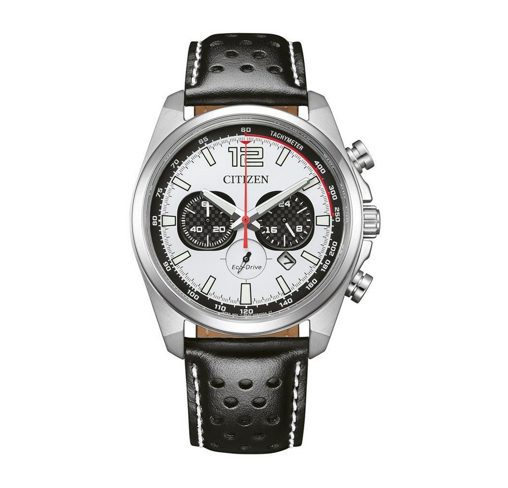 Citizen Quarzuhr Solar Chronograph für Herren von Citizen aus Edelstahl, Leder von Citizen