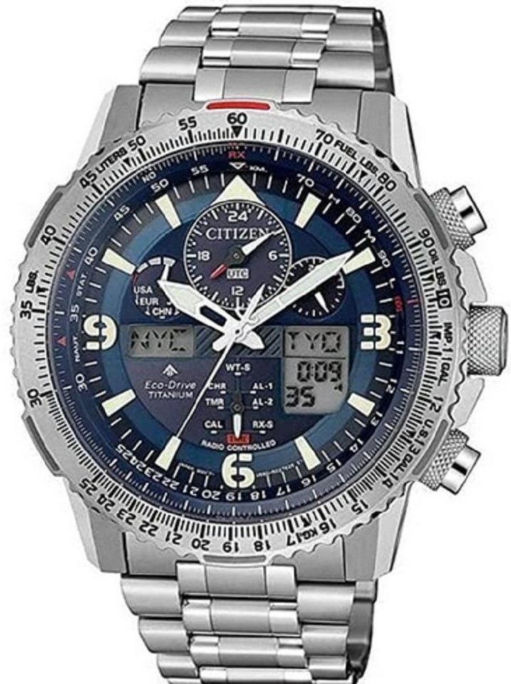 Citizen Solaruhr, Citizen Herren Titan Solar Funkuhr Promaster Sky Eco-Drive Saphirglas - JY8100-80L von Citizen