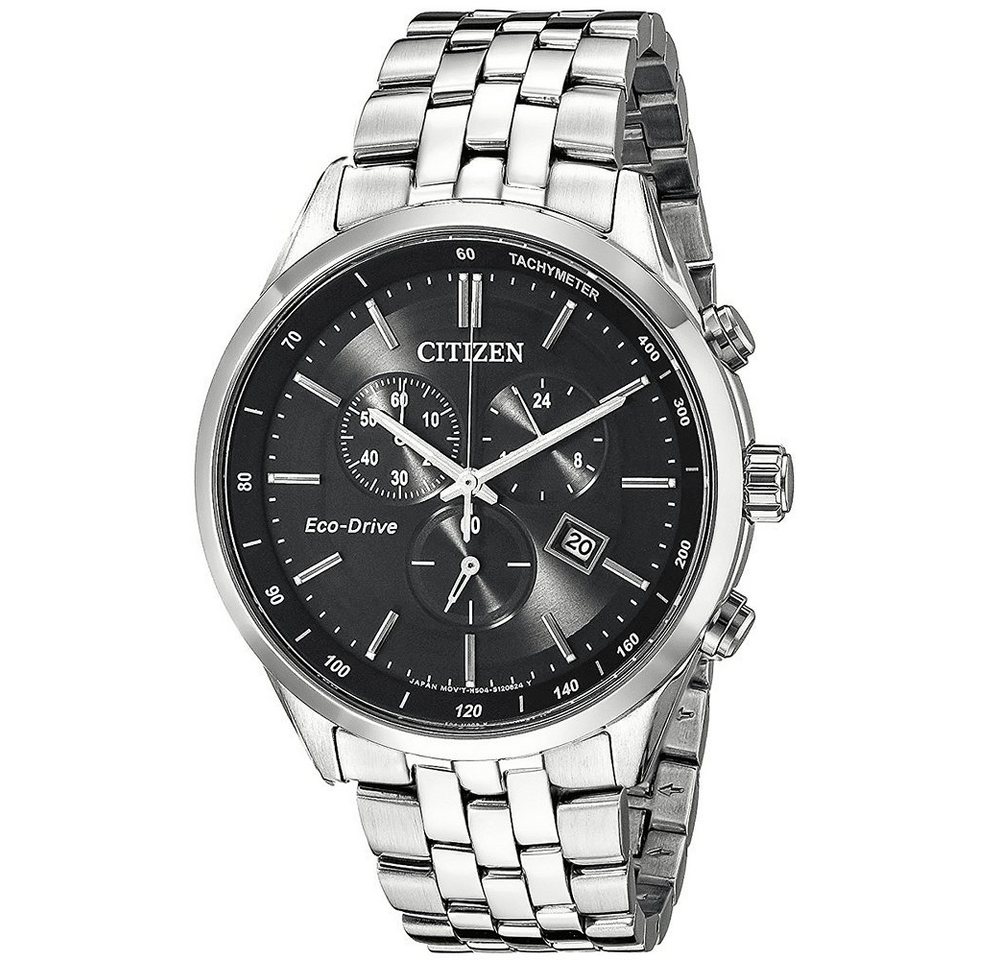 Citizen Solaruhr, Herren Chronograph Eco-Drive Uhr mit Saphirglas AT2141-87E von Citizen