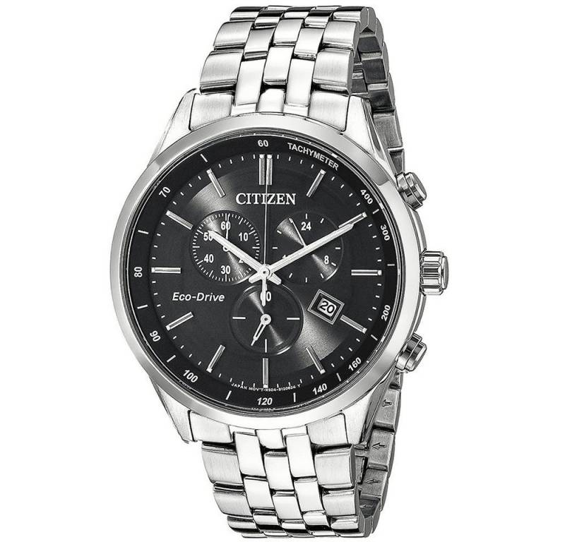 Citizen Solaruhr, Herren Chronograph Eco-Drive Uhr mit Saphirglas AT2141-87E von Citizen