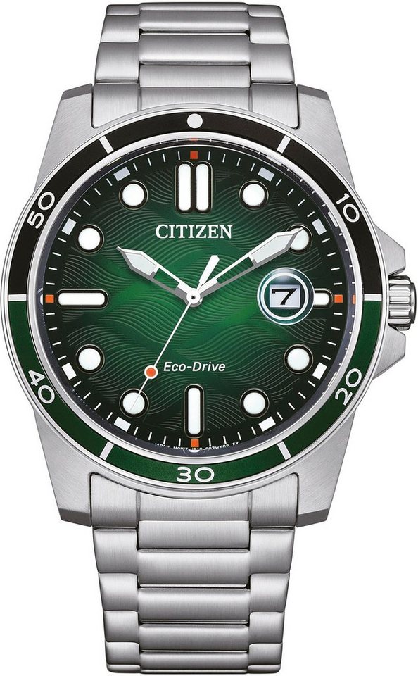 Citizen Solaruhr AW1811-82X, Armbanduhr, Herrenuhr, Edelstahlarmband, bis 10 bar wasserdicht, Datum Citizen Solaruhr AW1811-82X, Armbanduhr, Herrenuhr, Edelstahlarmband, bis 10 bar wasserdicht, Datum von Citizen
