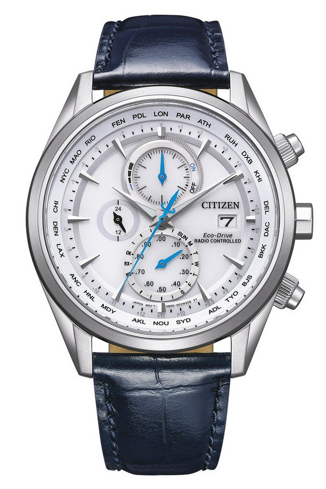 Citizen Solaruhr Eco-Drive Solar Funk-Armbanduhr für mit Lederband von Citizen