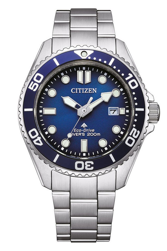 Citizen Solaruhr Promaster Eco-Drive Taucheruhr 20 bar Stahl/Blau von Citizen