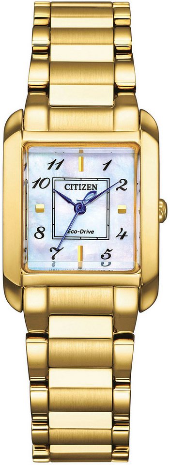 Citizen Solaruhr EW5602-81D, Armbanduhr, Damenuhr, Edelstahlarmband, Saphirglas von Citizen