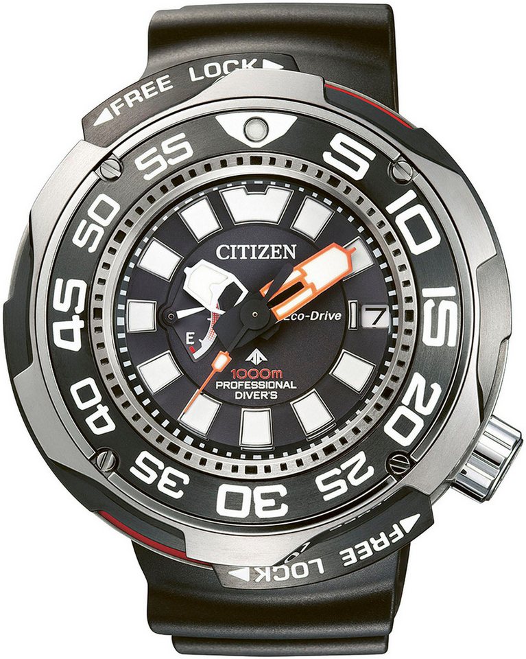 Citizen Taucheruhr Promaster Professional Diver 1000, BN7020-09E, Armbanduhr, Herrenuhr, Solar, bis 100 bar wasserdicht, Saphirglas von Citizen