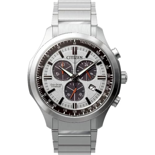 CITIZEN Herren Analog Quarz Uhr mit Titan Armband AT2530-85A, Silber von CITIZEN