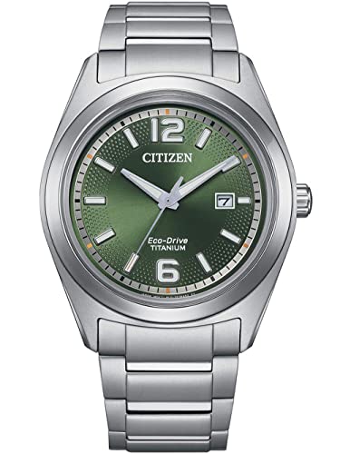 CITIZEN Herren Analog Quarz Uhr mit Titan Armband AW1641-81X von Citizen