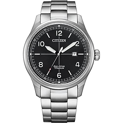 CITIZEN Herren Analog Japanisches Quarzwerk Uhr mit Titan Armband BM7570-80E von CITIZEN