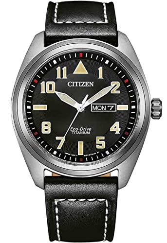 CITIZEN Herren Analog Quarz Uhr mit Leder Armband BM8560-29EE von Citizen