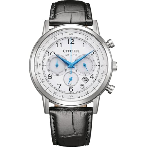 CITIZEN Herren Analog Eco-Drive Uhr mit Leder Armband CA4630-02A von Citizen
