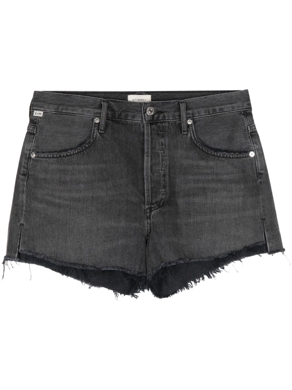 Citizens of Humanity Ausgefranste Annabelle Jeans-Shorts - Schwarz von Citizens of Humanity