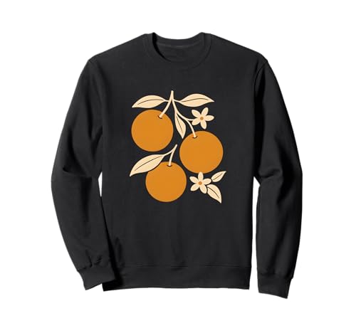 Retro Orangen und Blüten Minimal Obst für Kinder & Frauen Sweatshirt Retro Orangen und Blüten Minimal Obst für Kinder & Frauen Sweatshirt von Citrus Bloom Studio
