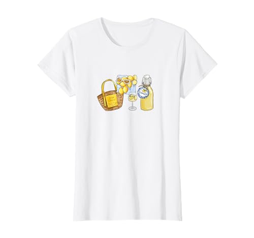 Damen Italienischer Sommer, hausgemachte Limoncello, erfrischende Zitronengetränke T-Shirt Damen Italienischer Sommer, hausgemachte Limoncello, erfrischende Zitronengetränke T-Shirt von Citrus Fruits