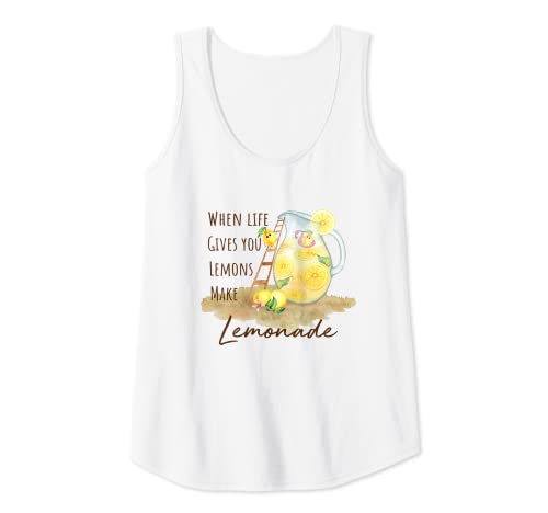 Damen Niedliche Zitronen machen Limonade, Zitrusfrüchte, motivierendes Zitat Tank Top von Citrus Fruits