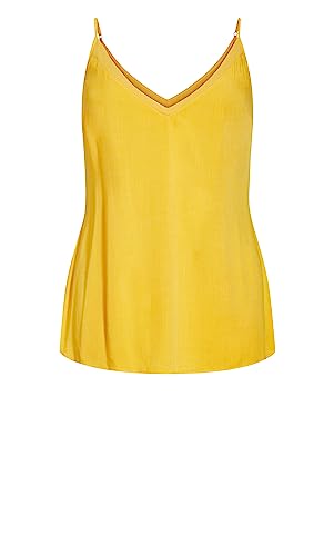 CITY CHIC Damen Plus Size Amalfi Trägershirt/Cami Shirt, zitrusgelb, 48 Mehr CITY CHIC Damen Plus Size Amalfi Trägershirt/Cami Shirt, zitrusgelb, 48 Mehr von City Chic