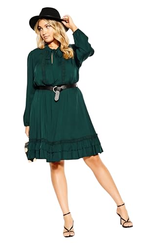 CITY CHIC Damen Plus Size Dress Precious Tie Kleid, Jade, 48 Mehr von City Chic