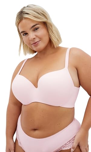 City Chic Damen Bra-Bodycon Contour Push-Up-BH, Rosa Zuckerguss, 95F von City Chic