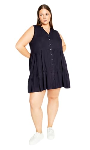 City Chic Damen Citychic Plus Size Dress Saddie Kleid, Marineblau, 56 Mehr von City Chic