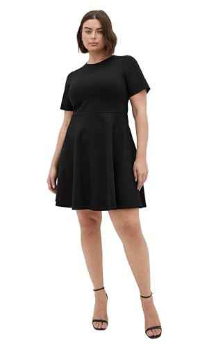 City Chic Damen Dress-Cariline Kleid, Schwarz, 50 Mehr von City Chic