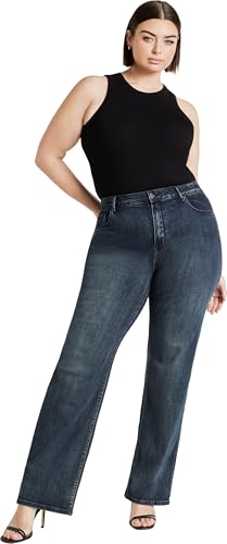 City Chic Damen Harley Ivy Straight Jean Hose, Dunkles Denim, 54 Mehr City Chic Damen Harley Ivy Straight Jean Hose, Dunkles Denim, 54 Mehr von City Chic