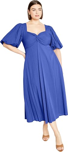 City Chic Damen-Kleid, Übergröße, Hermine, Blau, 56 Mehr City Chic Damen-Kleid, Übergröße, Hermine, Blau, 56 Mehr von City Chic