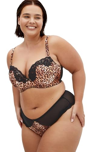 City Chic Damen Plus Size Romy Uplift Bra Pa in Animal Print BH, tiermotiv, 90H City Chic Damen Plus Size Romy Uplift Bra Pa in Animal Print BH, tiermotiv, 90H von City Chic