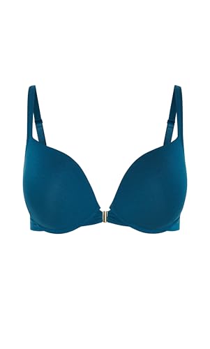 City Chic Damen Plus Size S&C FC Ctn PU BH, Poseidon, 85C von City Chic