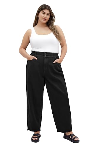 City Chic Damen Stretch Waist Jeans, Schwarz, 46 Mehr von City Chic