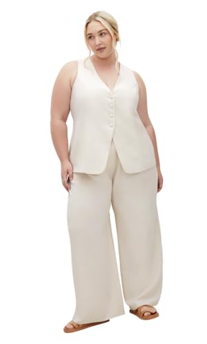 City Chic Damen Tori Cream Vest Jacke, 44 Größen von City Chic