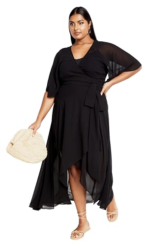 City Chic Damenbekleidung CITYCHIC Übergröße Kleid Lovers Lane, Schwarz, 52 Mehr von City Chic